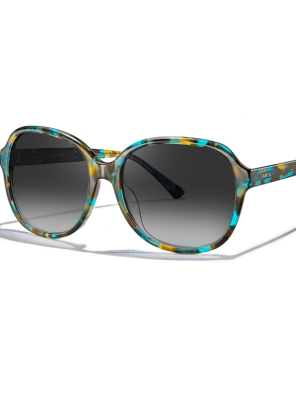 CARFIA Acetate Oversized Square Polarized Sunglasses - Picture 10 of 10